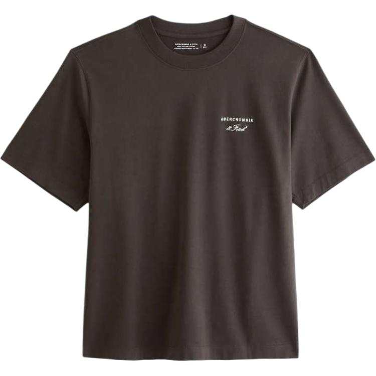 Abercrombie&Fitch T Shirts Men's Umber Crew Neck