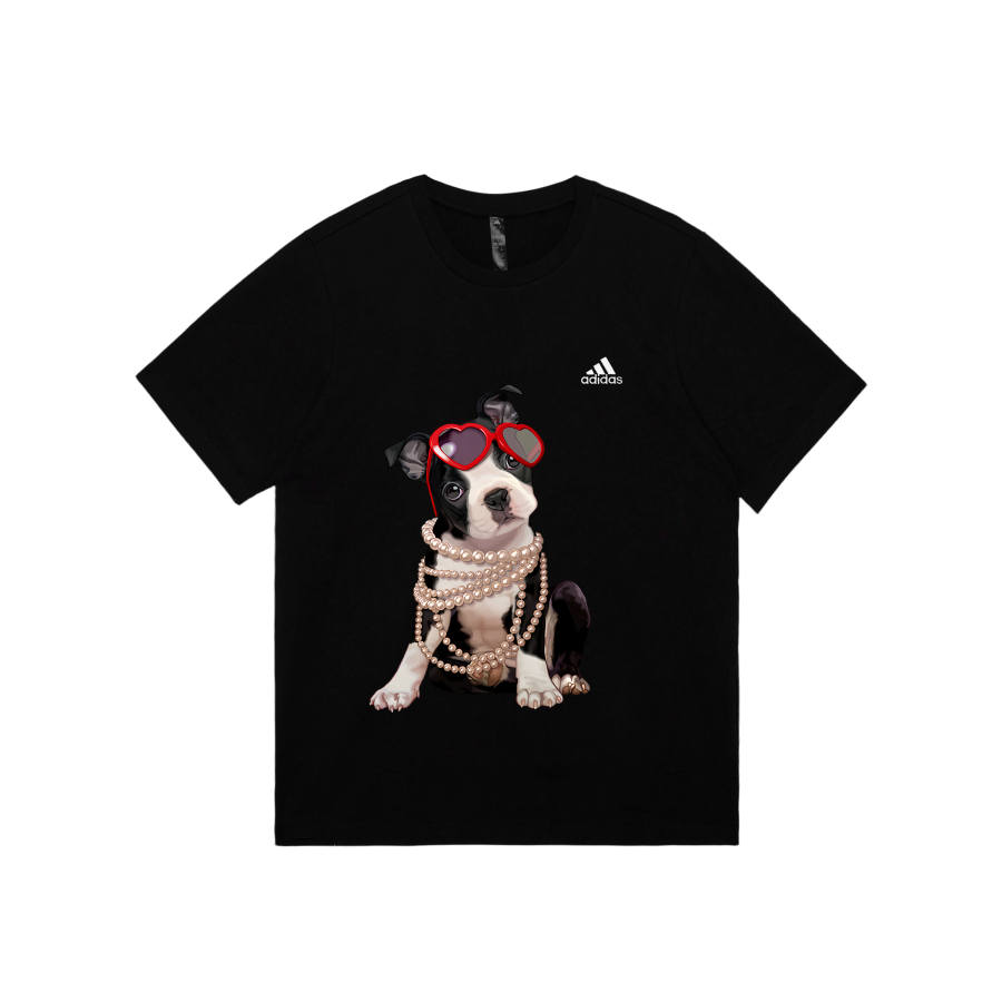 Adidas Adidas MUST HAVES T Shirts Unisex Black Crew Neck Moderate Straight Fit