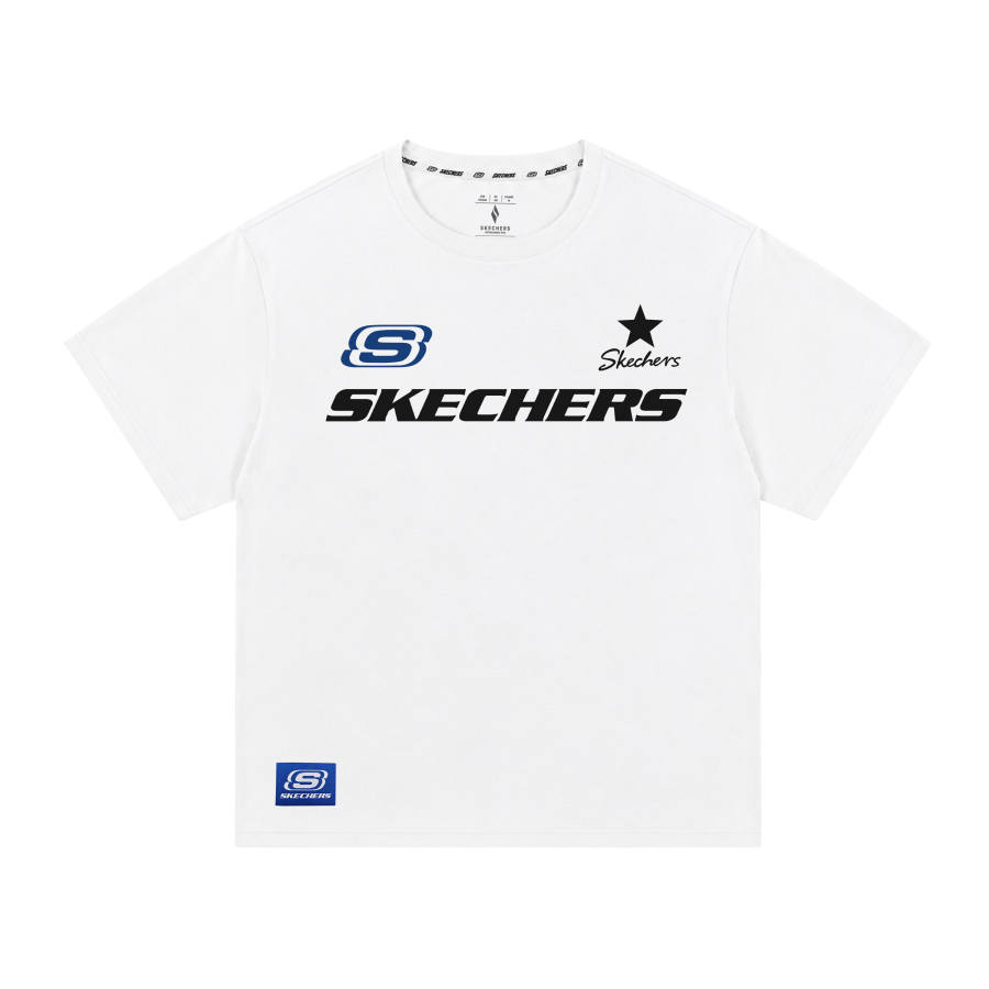 Skechers T Shirts Unisex Crew Neck Moderate Straight Fit