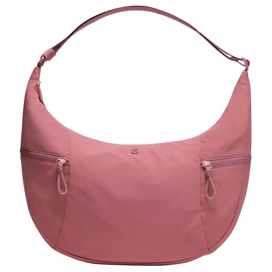 Lululemon Nylon Shoulder Bag Large Women's Pastel Pink
