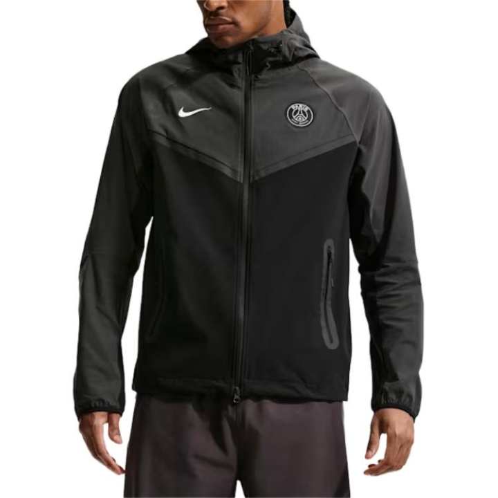 Nike Nike Paris Saint Germain Jackets Men's Black Hooded Non Detachable Moderate
