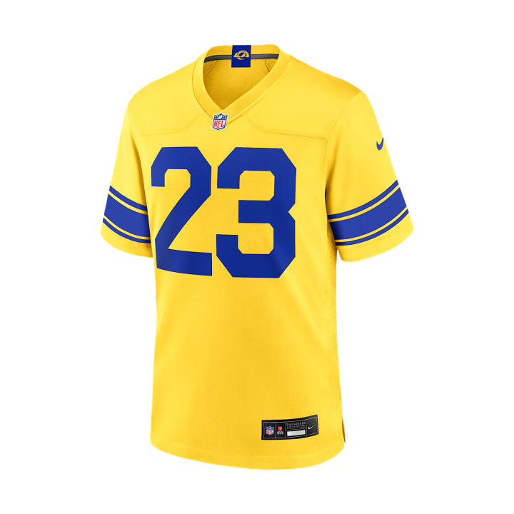 Nike Nike NFL Rugby Jerseys Men's Gold V Neck Moderate