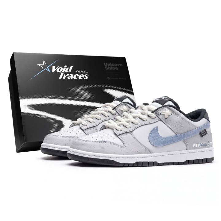 Nike Nike Dunk Skateboard Shoes Men's Low Top Gray/Blue