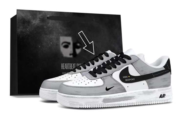 Nike Nike Air Force 1 Skateboard Shoes Unisex Low Top Gray