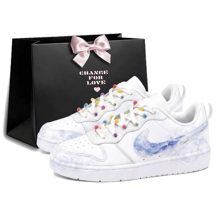 Nike Nike Court Borough Skateboard Shoes Women's Low Top Pink
