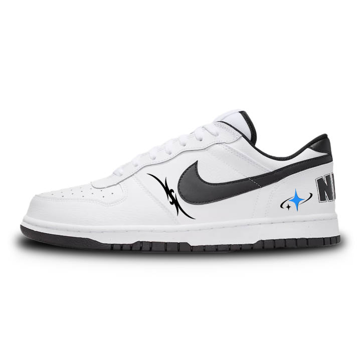 Nike Nike Big Skateboard Shoes Unisex Low Top Black Gray Color