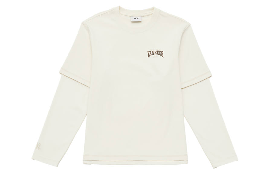 MLB New York Yankees T Shirts Unisex New York Yankees/Cream Crew Neck Moderate