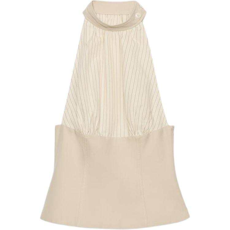 ZARA Tank Tops Women's Beige Other