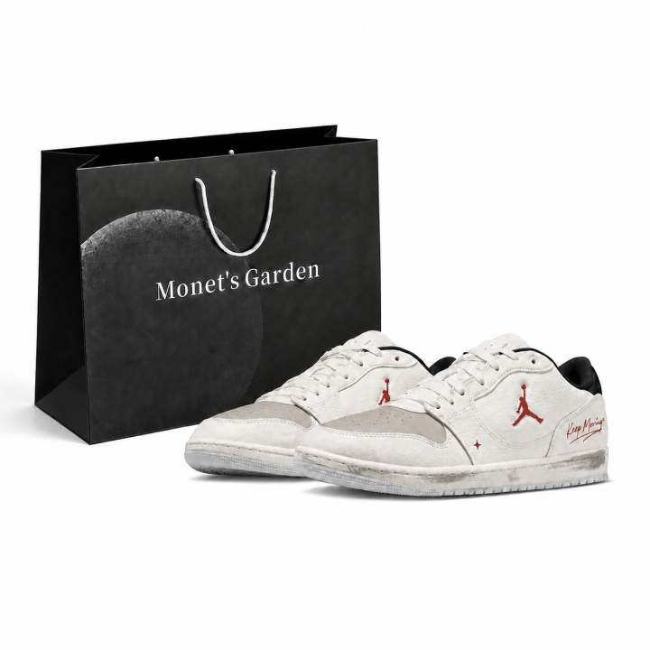 Jordan Jordan COURT CONNECT Skateboard Shoes Unisex Low Top Beige/Red