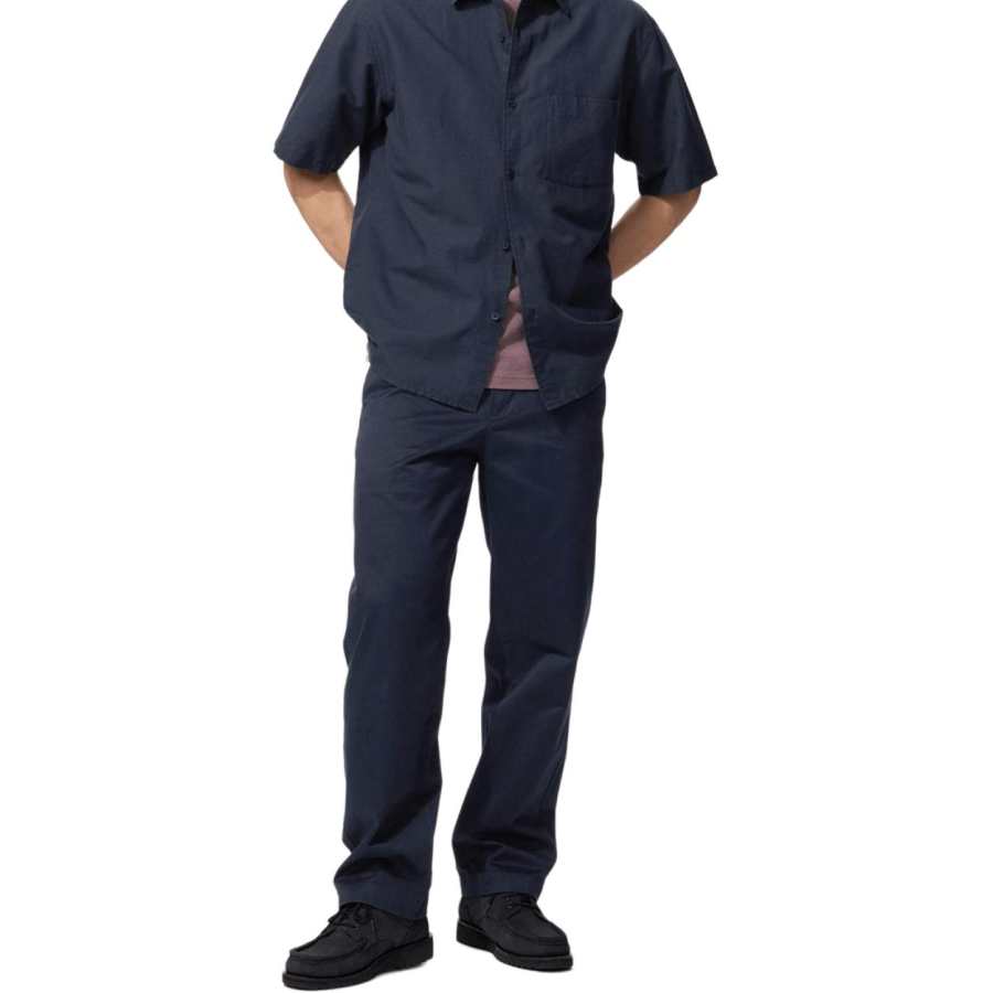 UNIQLO Casual Pants Men's Navy Blue Moderate
