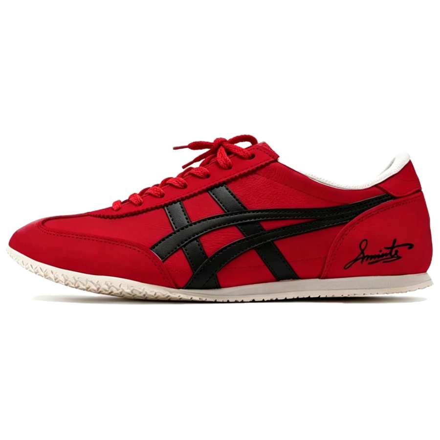 Onitsuka Tiger Machu Racer Casual Shoes Unisex Low Top Red Black White Color Block