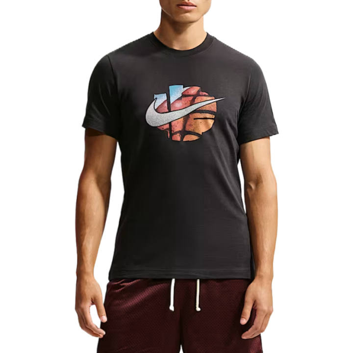 Nike Nike T Shirts Men's Black Crew Neck Moderate