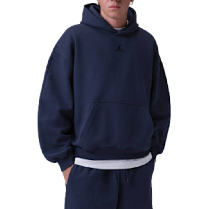 Jordan Jordan Brooklyn Sweatshirts Men's Collegiate Marine Blue/Black Hooded Non Detachable Moderate