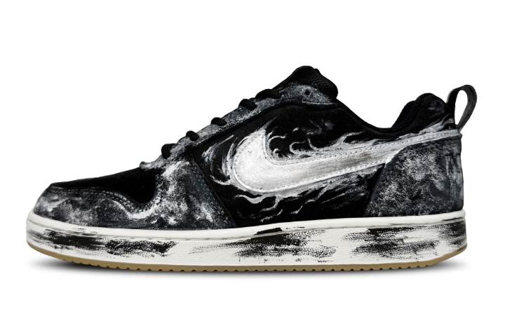 Nike Nike Court Borough Skateboard Shoes Men's Low Top Silver