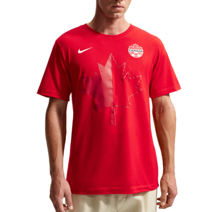 Nike Nike Canada T Shirts Men's University Red Crew Neck Moderate