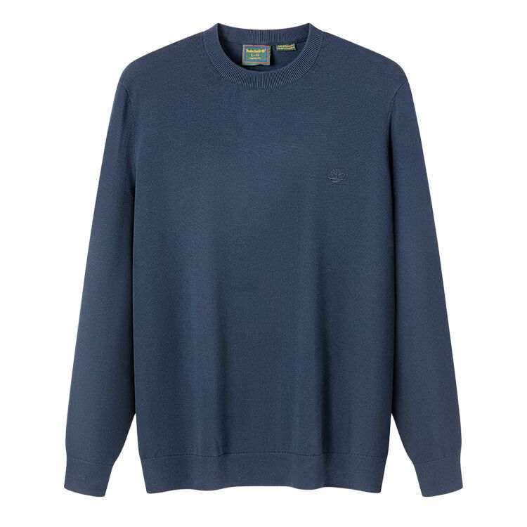 Timberland Knitwear Men's 433 Blue Crew Neck Moderate