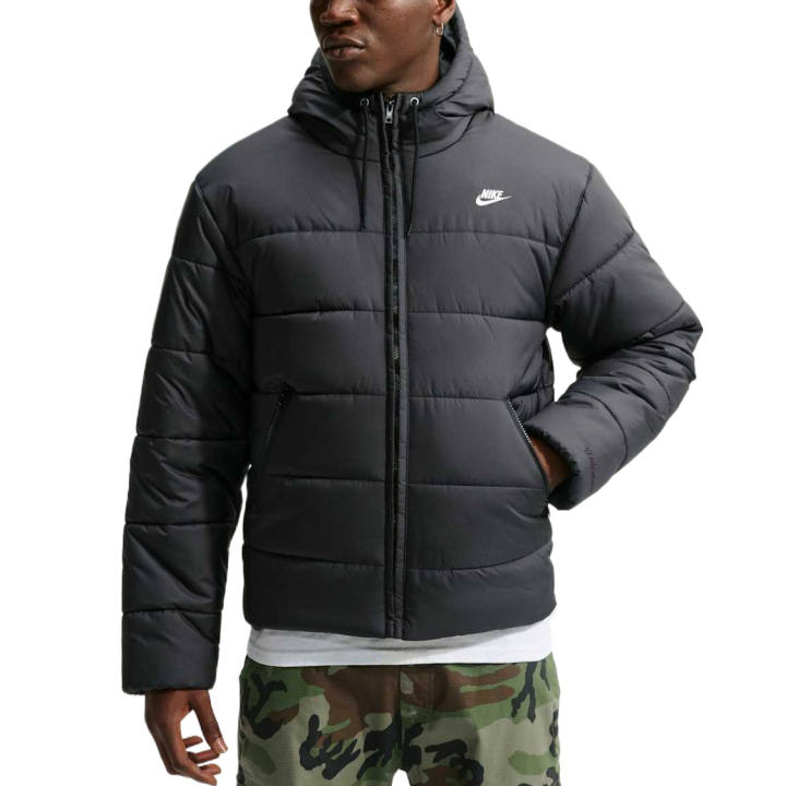 Nike Nike Puffer Jackets Men's Black/Black/White Hooded Non Detachable Moderate