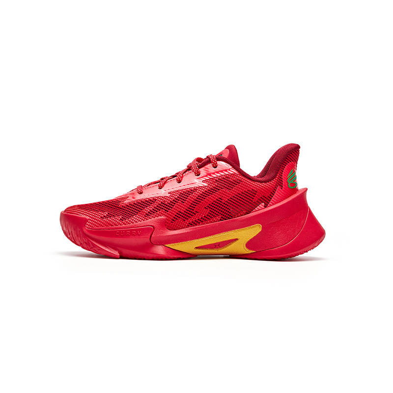 Under Armour CURRY SERIES 7 Low top Children's Basketball Shoes Red Yellow Unisex
