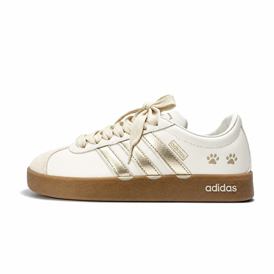 Adidas Adidas VL COURT 2.0 German Army Trainers Women's Low Top Champagne Gold