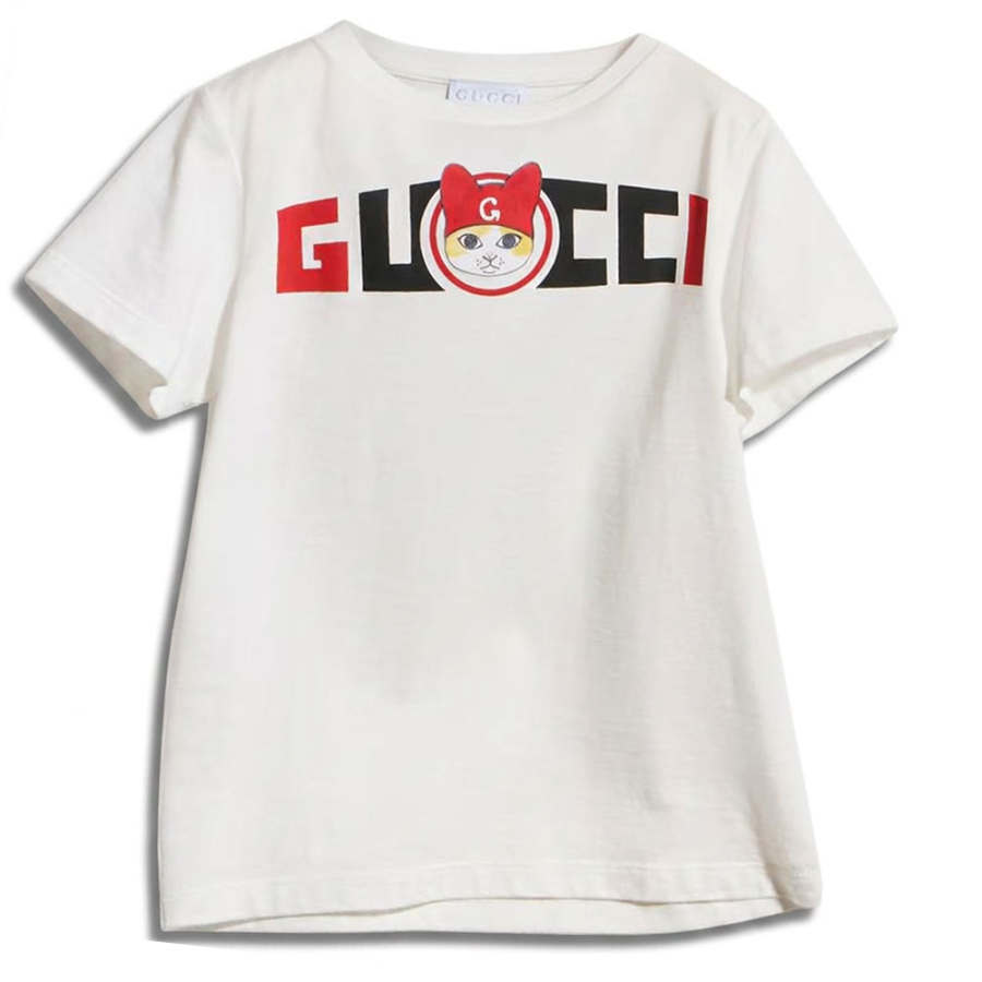 GUCCI Kids T Shirts Crew Neck Moderate