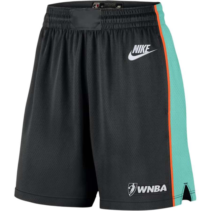 Nike Nike New York Liberty Basketball Shorts Women's Black/Mint Green Moderate
