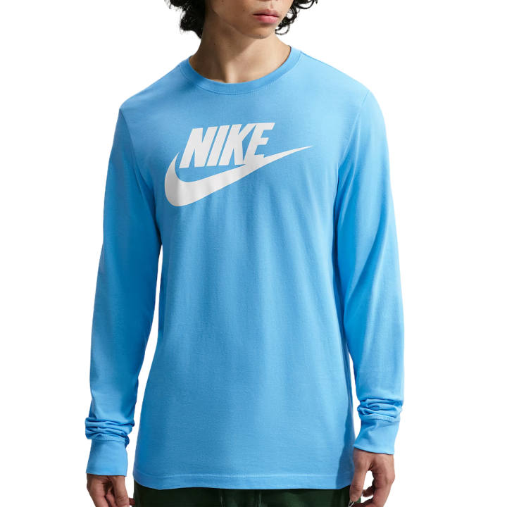 Nike Nike Sportswear T Shirts Men's Soccer Ball Blue Crew Neck Moderate