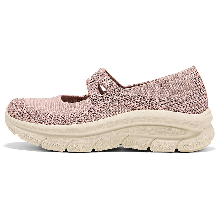 Skechers Arch Fit Mary Jane Shoes Women's Rose Red