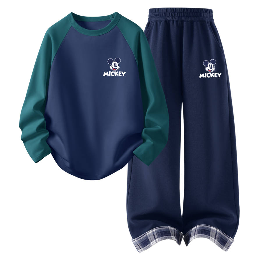 Disney Kids Casual Sportswear Crew Neck Thin Stretch Breathable