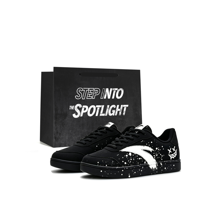 ANTA ANTA Active Skateboard Shoes Men's Low Top Black White