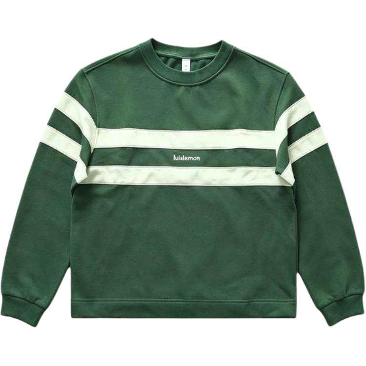 Lululemon Steady State Sweatshirts Unisex IVYG/MHAZ/Ivy Grove Green/Hazy Meadow Green Crew Neck Moderate
