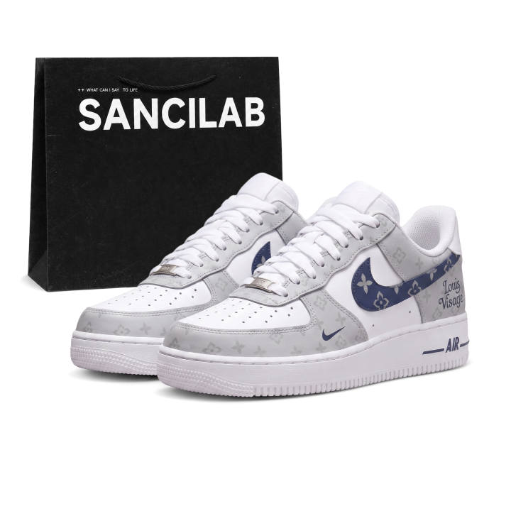 Nike Nike Air Force 1 Skateboard Shoes Unisex Low Top Blue