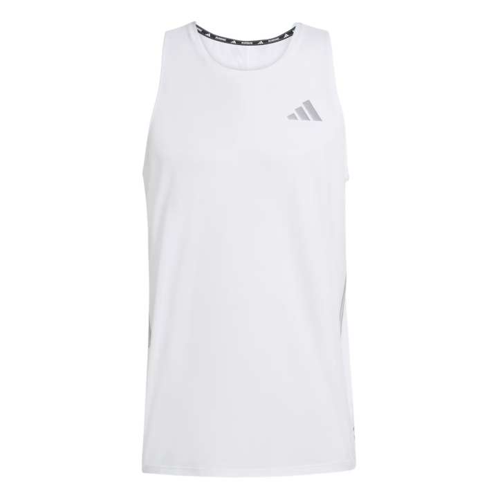 Adidas Adidas Climacool Running Tank Tops Men's White Crew Neck
