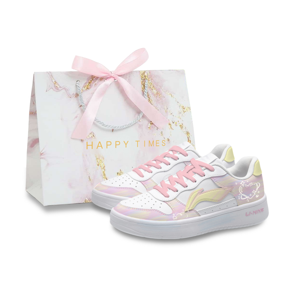 Li-Ning Li Ning Floating Boat Skateboard Shoes Women's Low Top Gradient Pink