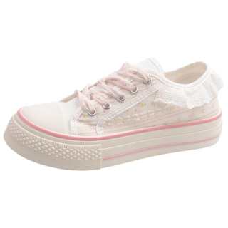 JBBCN Casual Shoes Women's Low Top Beige/Blue