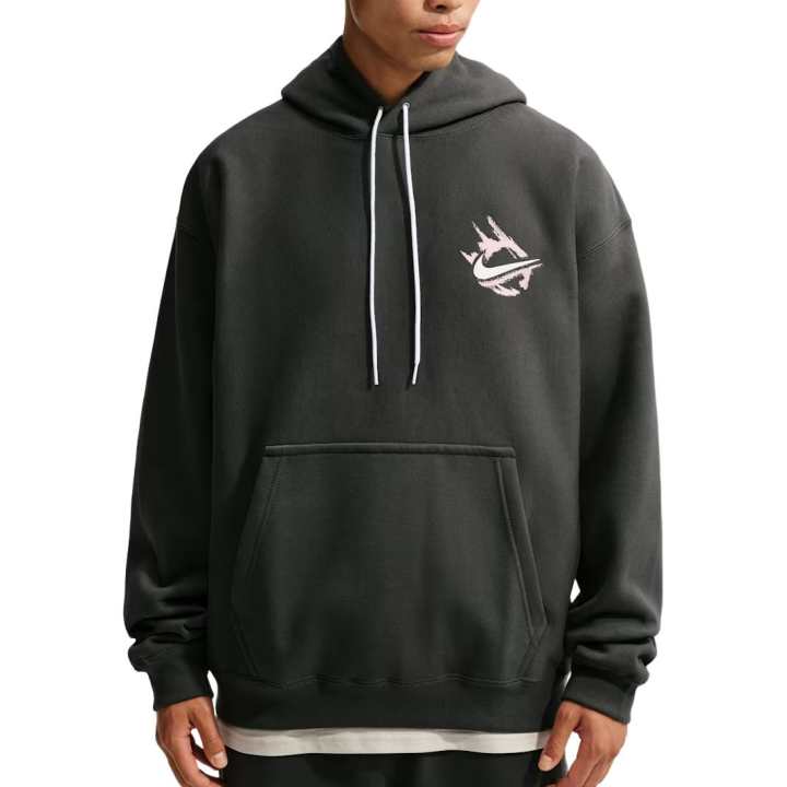 Nike Nike Solo Swoosh Sweatshirts Men's Anthracite Hooded Non Detachable Moderate