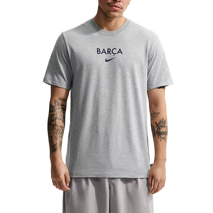 Nike Nike FC T Shirts Men's Dark Gray Heather Crew Neck Moderate