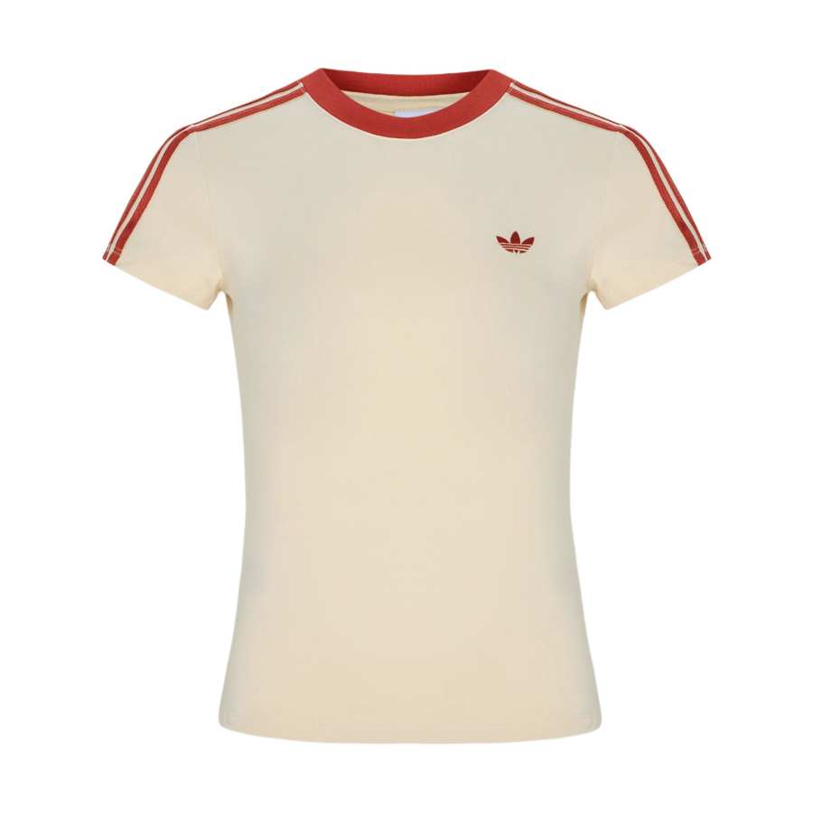 Adidas Originals T Shirts Women's Wonder White Crew Neck Moderate