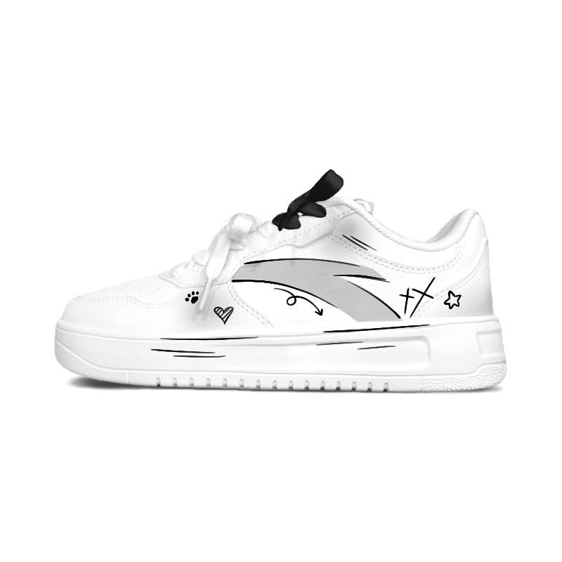 ANTA Skateboard Shoes Unisex Low Top White