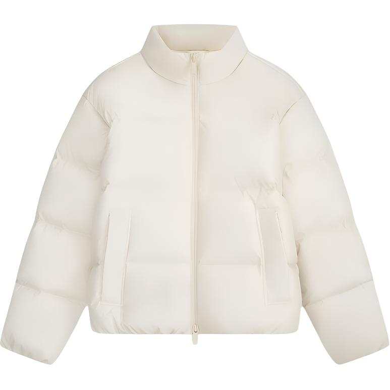 Calvin Klein Down Jackets Unisex PAS Cream White Stand Collar Moderate