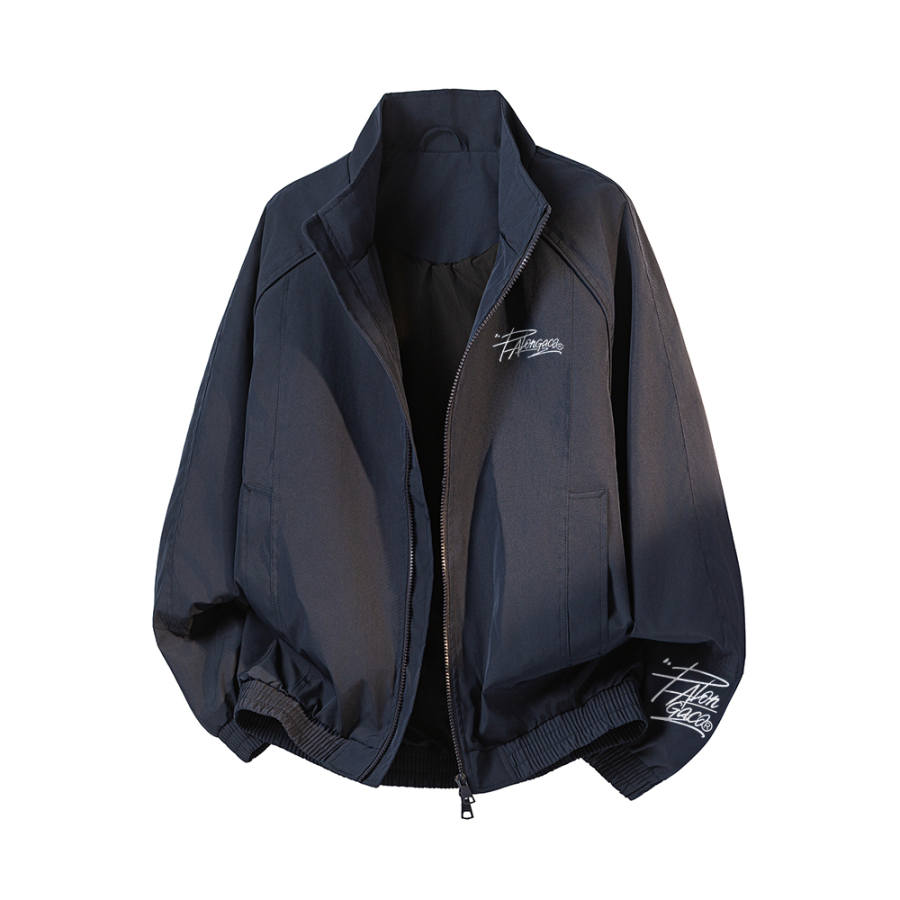 PAL ONGACO Jackets Unisex Stand Collar Moderate Straight Fit
