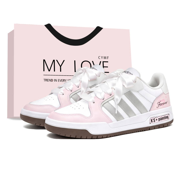 Adidas Adidas ENTRAP Skateboard Shoes Unisex Low Top Pink/Brown