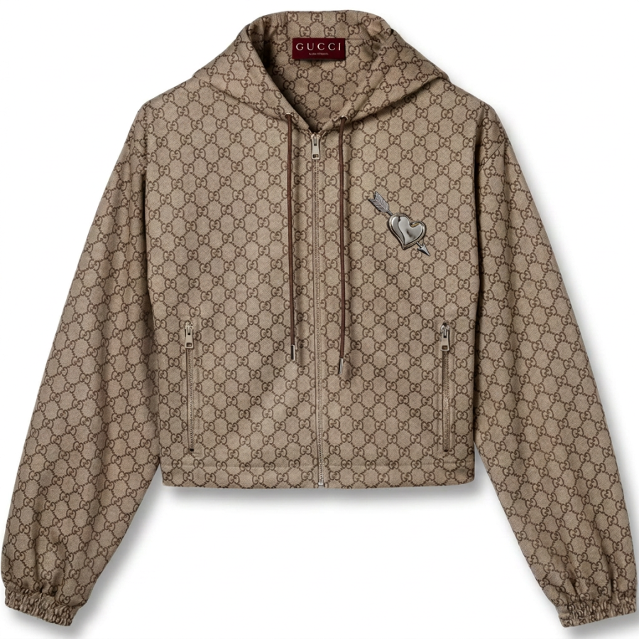 GUCCI FW25 Jackets & Coats Women's Beige Brown