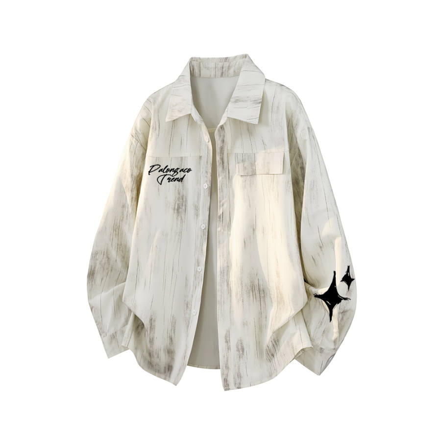 PAL ONGACO Shirts Unisex Lapel Moderate Straight Fit