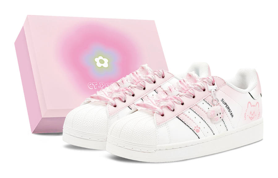 Adidas Originals Superstar 2 Skateboard Shoes Women's Low Top White
