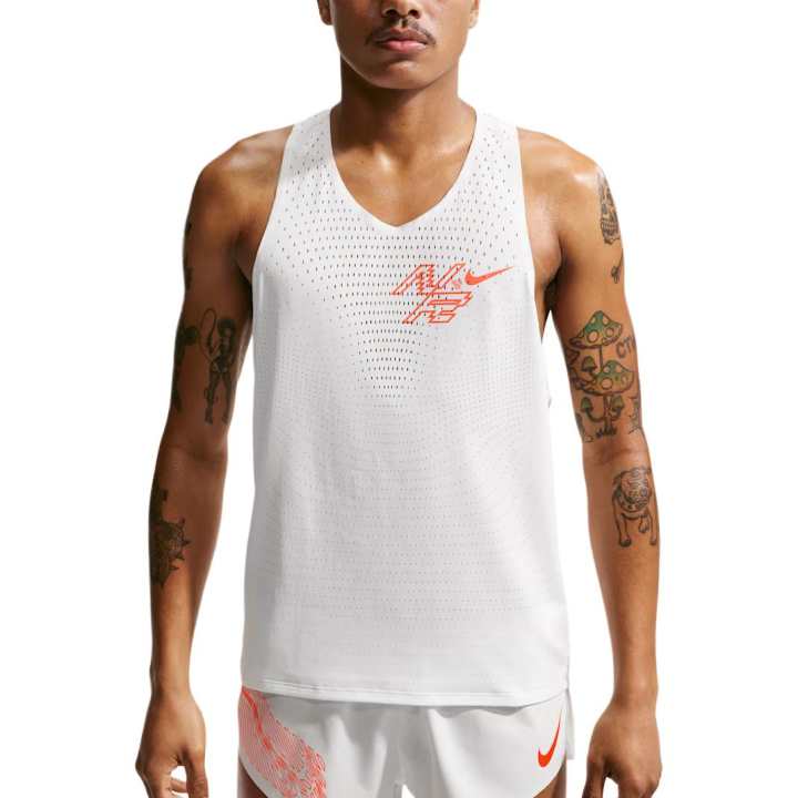 Nike Nike Dri FIT ADV Running Tank Tops Men's Peak White V Neck