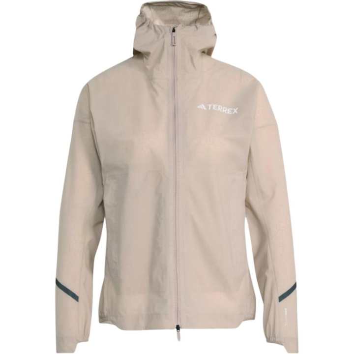Adidas Adidas Terrex Jackets Women's Taupe Hooded Non Detachable Thin