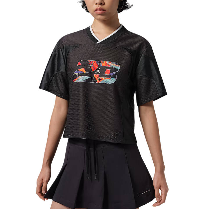 Jordan Jordan Flight T Shirts Women's Black Crew Neck Moderate