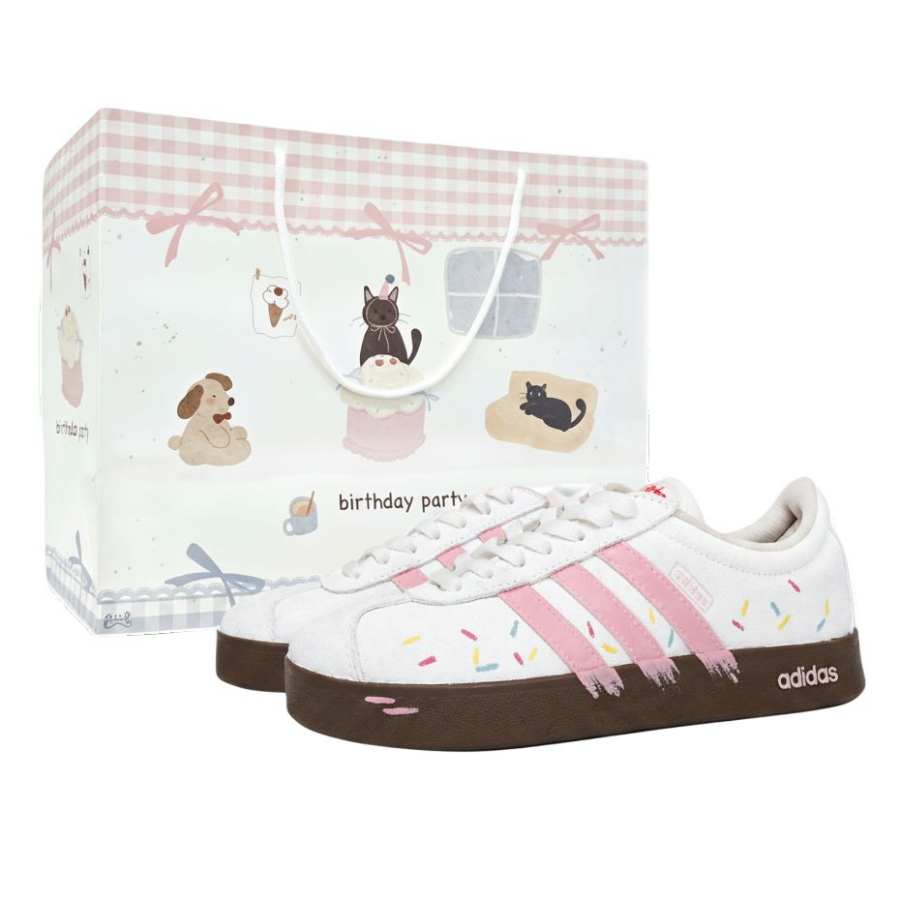 Adidas Adidas VL COURT 2.0 German Army Trainers Women's Low Top Pink