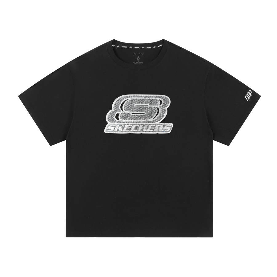 Skechers T Shirts Unisex Crew Neck Thin Straight Fit