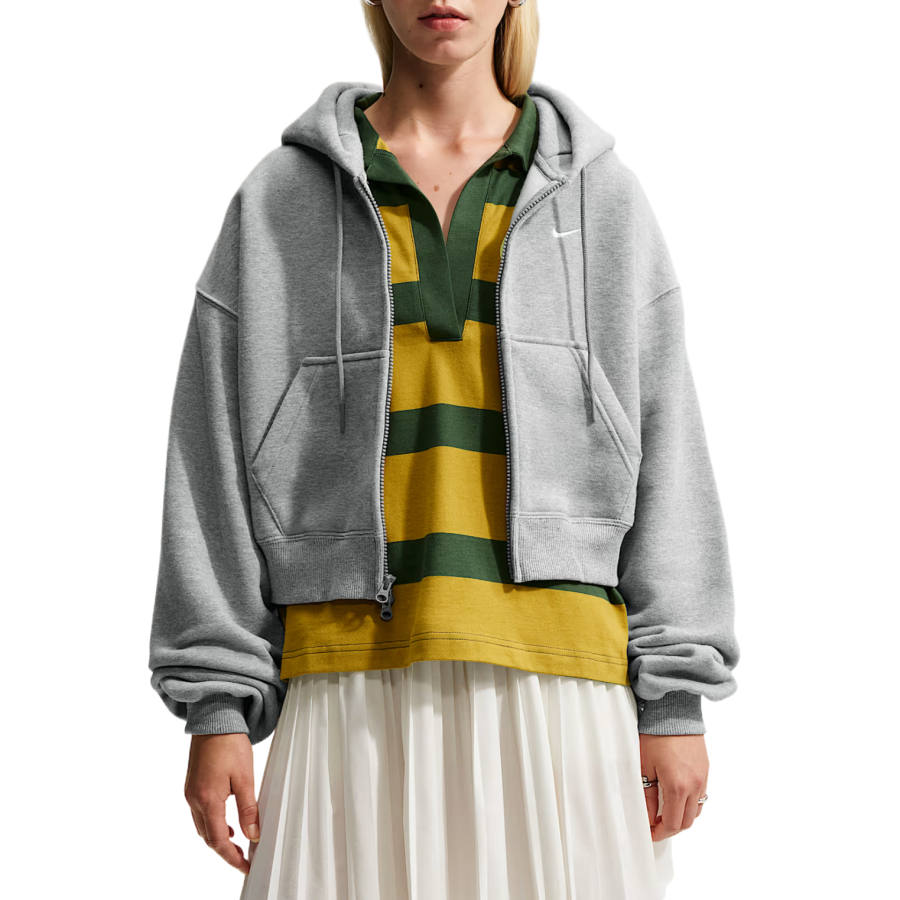 Nike Nike Sweatshirts Women's Dark Gray/Sail White Hooded Non Detachable Moderate
